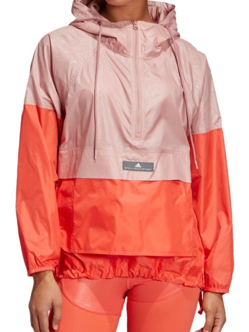 Addidas Windbreaker Stella McCartney Orange/Pink Women's Size Large